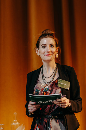 Moderator Caroline Szyber
