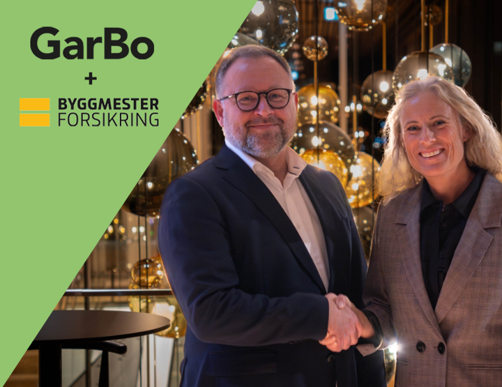 Strategiskt samarbete mellan GarBo och Byggmesterforsikring AS i Norge