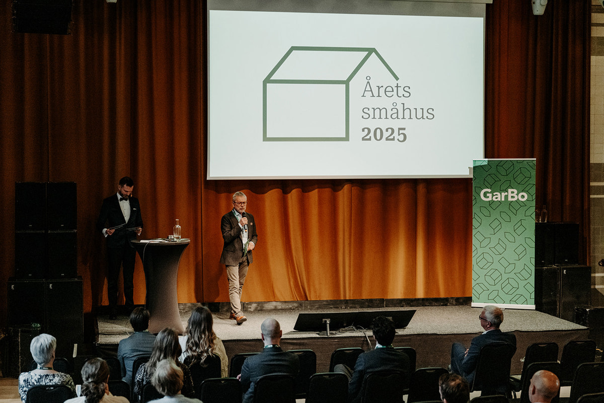 Prisutdelning Årets småhus 2025