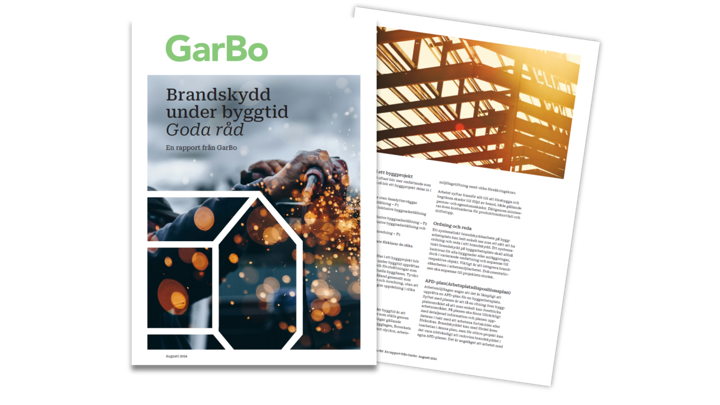 Ny skrift från GarBo –  Brandskydd under byggtid